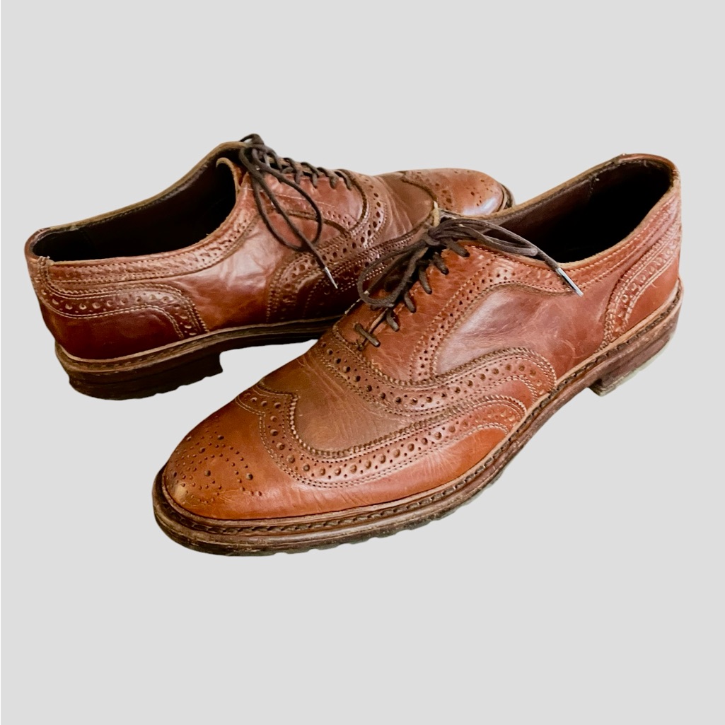 Allen Edmonds "Mctavish" Men's Oxford Wingtip 9 D Walnut Port Washington